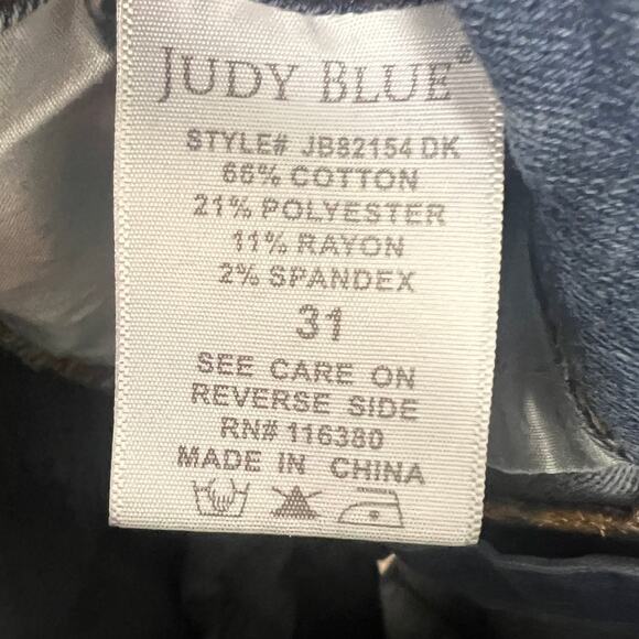 Judy Blue Womens 31 Coastal Resortwear Western Boho Tummy Control Stretch Jeans - Picture 8 of 12